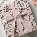 Search for vintage baby wrapping paper Rocking horse