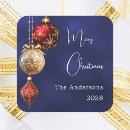 Search for blue ornament stickers Xmas