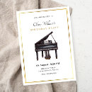 Search for piano birthday invitations Pianist