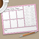 Search for weekly calendar notepads Pink