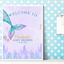 Search for mermaid baby shower posters Under the sea