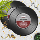 Search for music 50th birthday invitations Vinyl