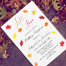 Search for harvest wedding invitations Leaves