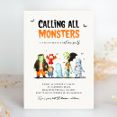 Search for monster halloween invitations Children