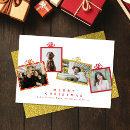 Search for glitter photo christmas cards Red and gold