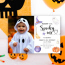 Search for the spooky one birthday invitations Pumpkin