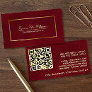 Search for maroon business cards Qr code