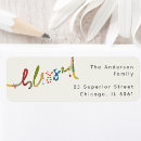 Search for blessings return address labels Blessed