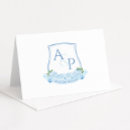 Search for monogram crest thank you cards Botanical