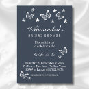 Search for navy and white bridal shower invitations Flowers