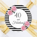 Search for forty and fabulous stickers Black and white