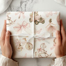Search for baby girl birthday wrapping paper Pink bow