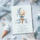 Search for ice blue bridal shower invitations Watercolor
