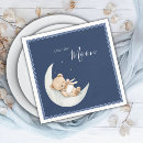Search for teddy bear baby shower napkins Navy blue