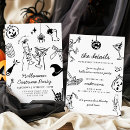 Search for halloween invitations Black and white