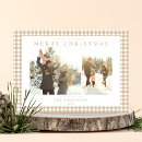 Search for cute photo christmas cards Gingham