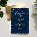 Search for navy and gold engagement party invitations Stylish