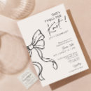 Search for tying the knot bridal shower invitations Hand drawn