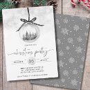 Search for silver christmas invitations Pine tree