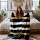 Search for black and white pattern blankets Stripes