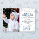 Search for polar bear birthday invitations Watercolor