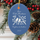Search for love birds christmas tree decorations Our first christmas