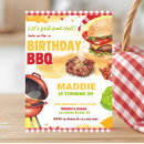 Search for bbq party invitations Red gingham