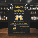 Search for 70 year old invitations For him