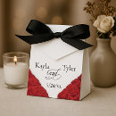 Search for red rose wedding favour boxes Floral