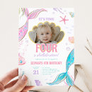 Search for seashell birthday invitations Splish splash