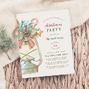 Search for candy cane christmas invitations Holly