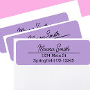 Search for lilac return address labels Traditional