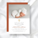 Search for boys brown christening invitations Modern