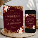 Search for burgundy and ivory wedding invitations All in one