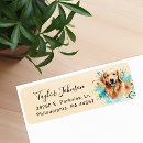 Search for golden retrievers return address labels Pet
