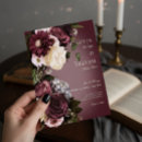 Search for maroon and white invitations Spring summer fall winter