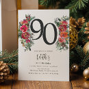 Search for red 90th birthday invitations Trendy