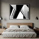 Search for black and white triangle art Geometric