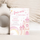Search for 4th fourth girl birthday invitations Four ever a princess