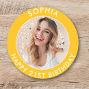 Search for bright happy birthday stickers Elegant