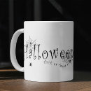 Search for spider design mugs Trick or treat