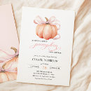 Search for little pumpkin on the way baby shower invitations Orange