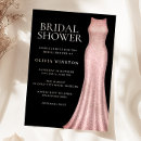 Search for rose gold bridal invitations Gown