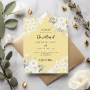 Search for yellow and white invitations Elegant
