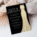 Search for black 60th birthday invitations Dress