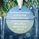 Search for strength christmas tree decorations Bible verse