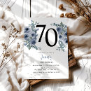 Search for modern floral 70th birthday invitations Adult birthday party