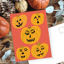 Search for unique halloween postcards Pumpkin