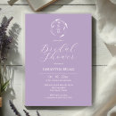 Search for purple bridal shower invitations Elegant