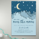 Search for over the moon baby boy shower invitations Gender neutral